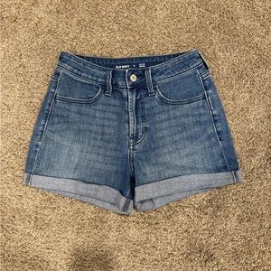 Old Navy Blue Denim Women High-Rise WOW Shorts